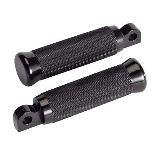 Rick''s Motorcycles, foot pegs Knurled style. Black