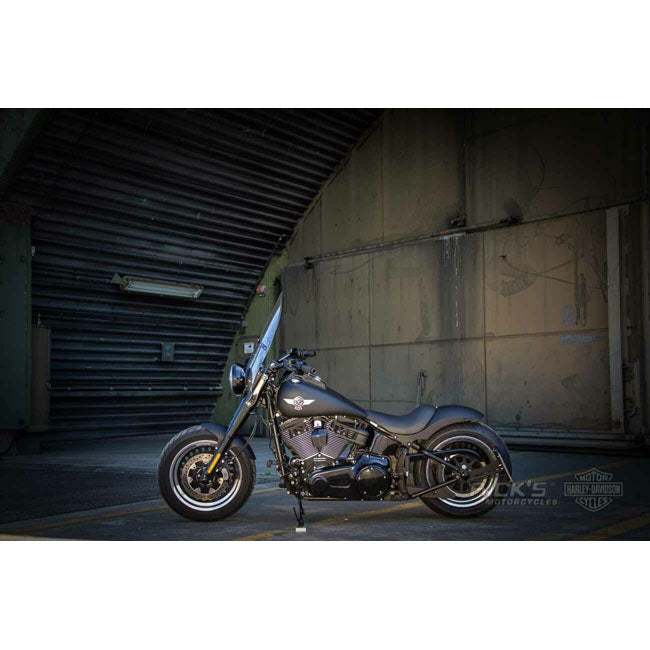 *14 DAYS EXTRA TRANSIT TIME* Rick''s Motorcycles, side mount license plate kit. Black