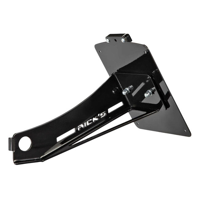 *14 DAYS EXTRA TRANSIT TIME* Rick''s Motorcycles, side mount license plate kit. Black