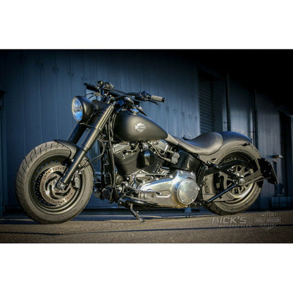 *14 DAYS EXTRA TRANSIT TIME* Rick''s Motorcycles, side mount License plate bracket. Black