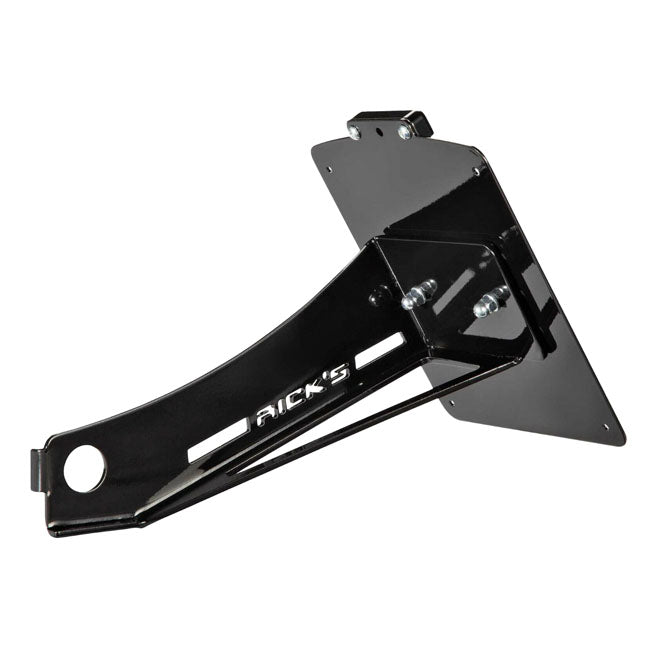 *14 DAYS EXTRA TRANSIT TIME* Rick''s Motorcycles, side mount License plate bracket. Black