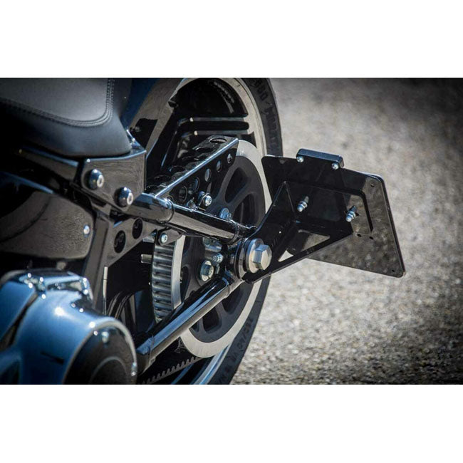 Rick''s Motorcycles, side mount license plate kit short Black
