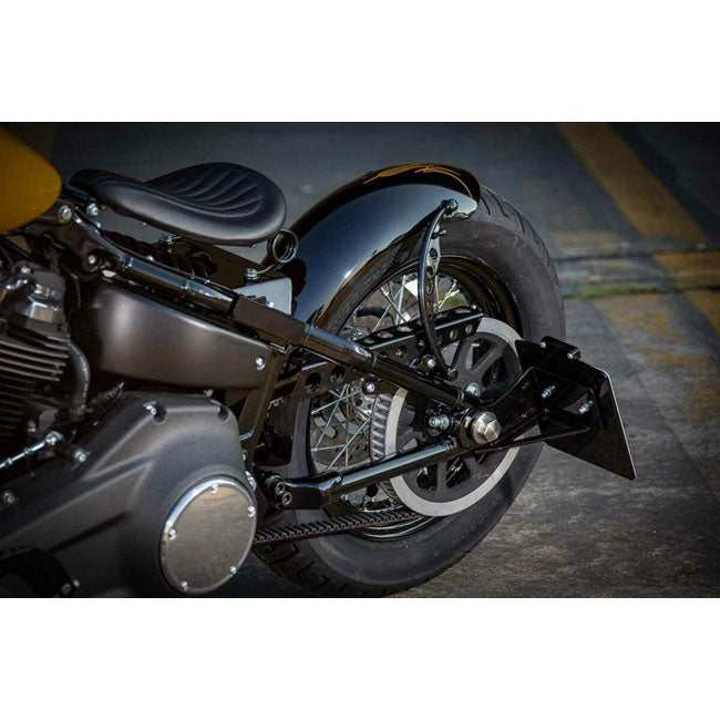 Rick''s Motorcycles, side mount license plate kit short Black