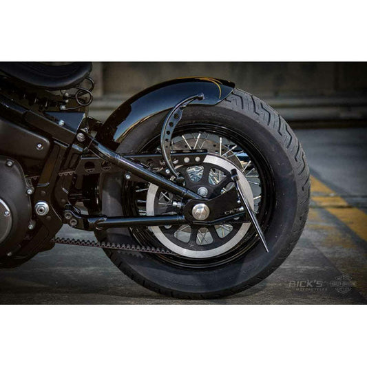 *14 DAYS EXTRA TRANSIT TIME* Rick''s Motorcycles, side mount license plate kit short Black