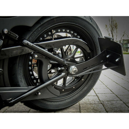 *14 DAYS EXTRA TRANSIT TIME* Rick''s Motorcycles, side mount license plate kit. Black