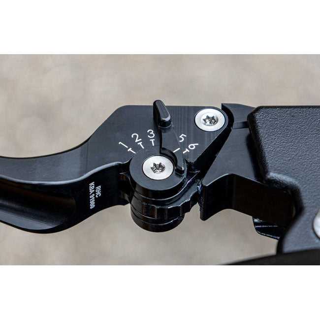 Rick''s Motorcycles, Classic brake & clutch lever set. Black