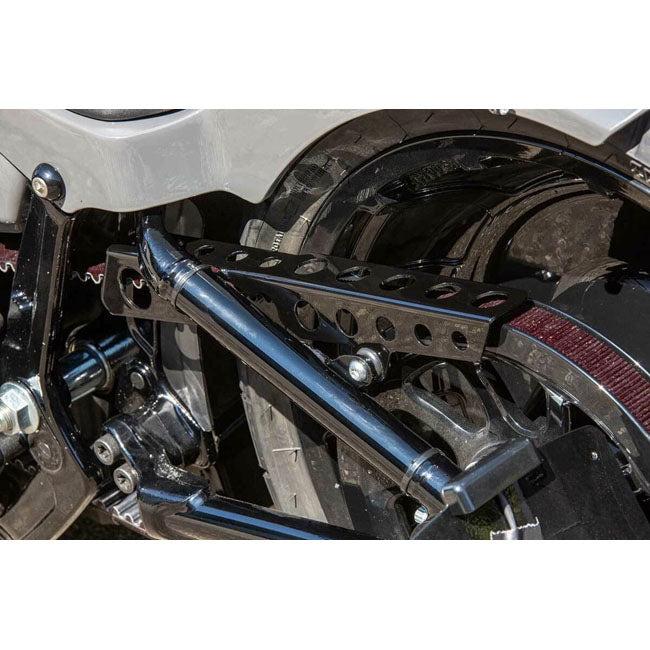 Rick''s Motorcycles, belt guard Round holes. Gloss black