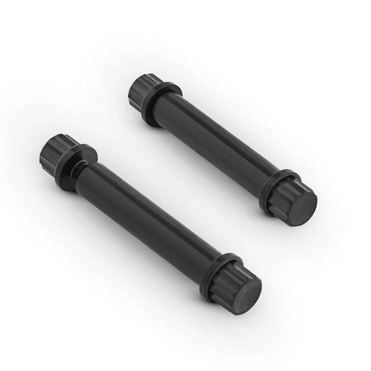 Arlen Ness, titanium 12-point foot peg bolt kit Black 2-pk