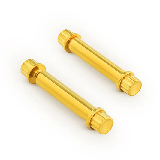 Arlen Ness, titanium 12-point foot peg bolt kit Gold 2-pk
