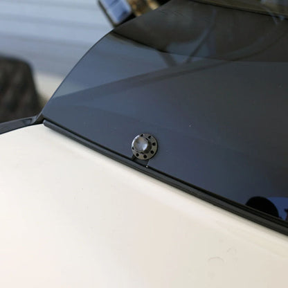 Arlen Ness, titanium 12-point windshield bolt kit. Black