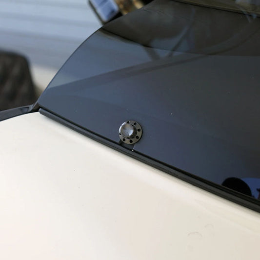 Arlen Ness, titanium 12-point windshield bolt kit. Black