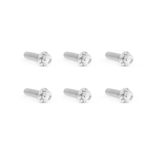Arlen Ness, titanium 12-point transm top cover bolts Pol