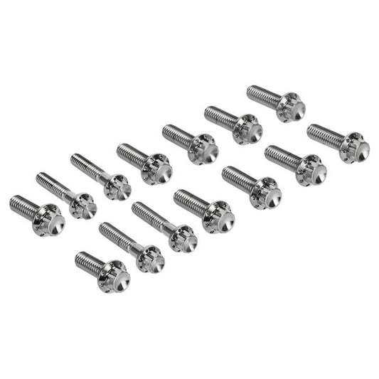 Arlen Ness, transm. side cover & trap door 12-point bolt kit