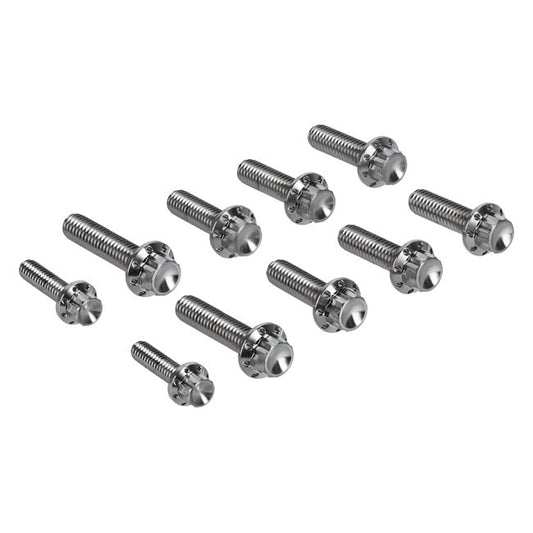 Arlen Ness, transm. side cover & trap door 12-point bolt kit