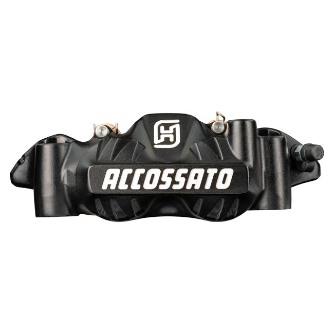 Accossato, 108mm monoblock radial brake caliper right. Black
