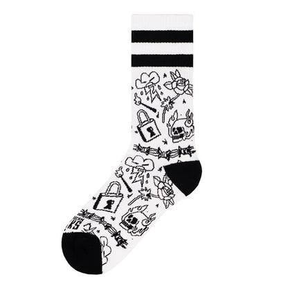 American Socks Burning Rage Mid High socks