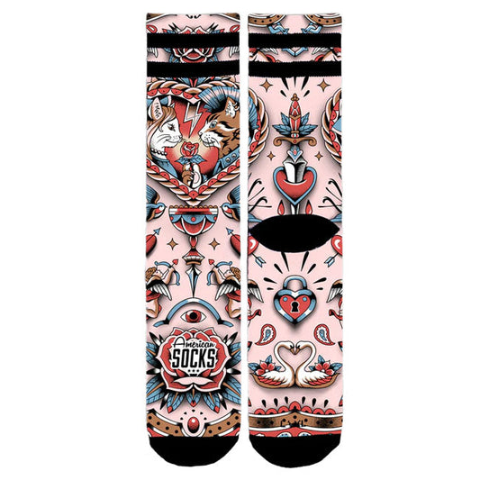 American Socks Feline Hearts Signature socks
