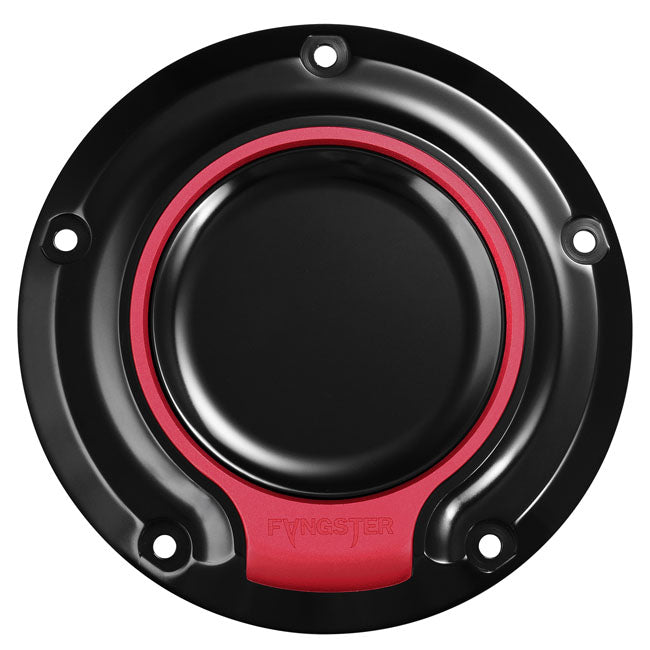 Fangster, derby cover. Black Red