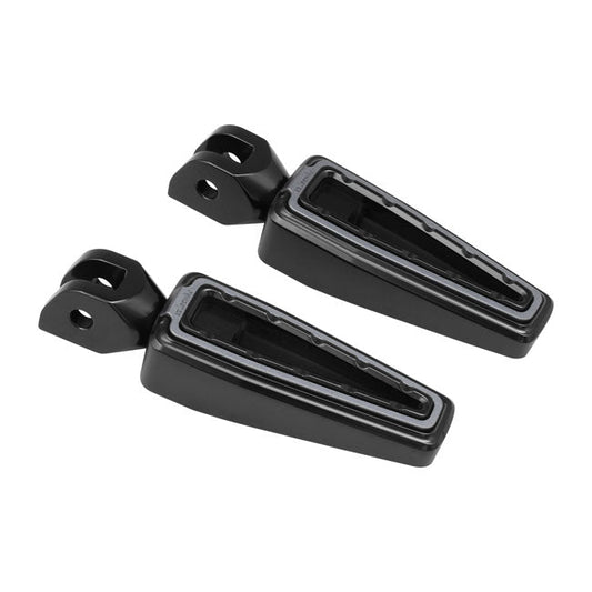 Fangster, foot pegs. Black smoky