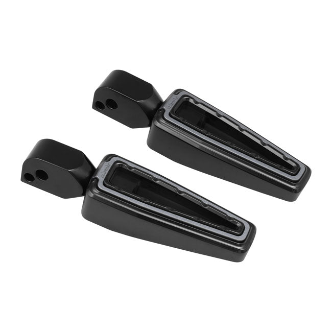 Fangster, passenger foot pegs. Black smoky