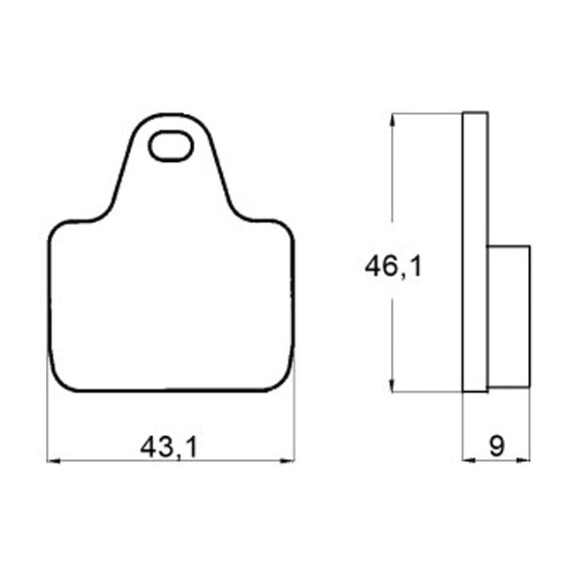 Accossato, Brake pad set Standard
