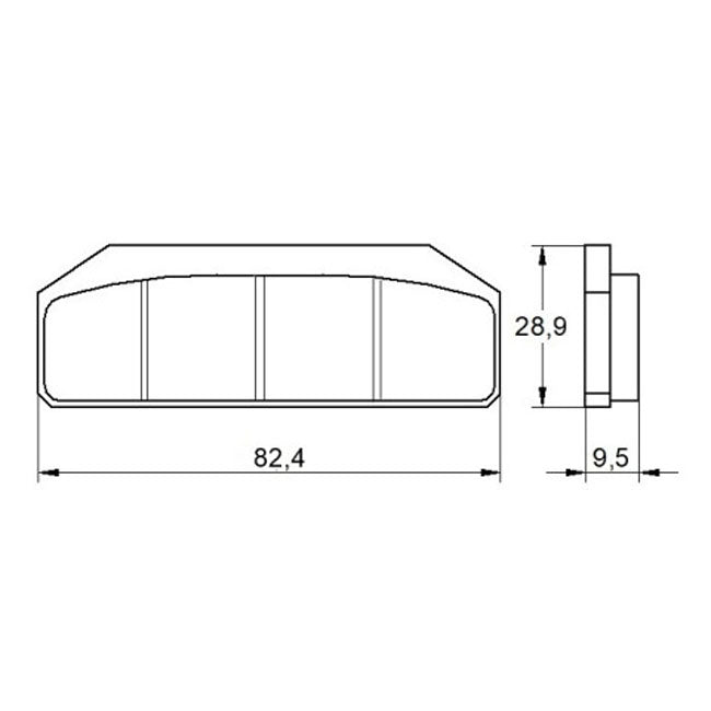 Accossato, Brake pad set Standard
