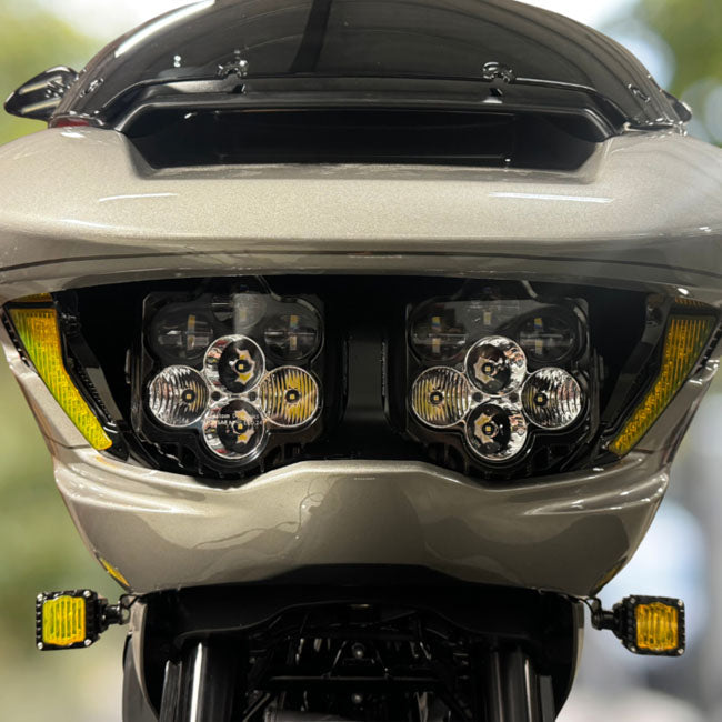 Custom Dynamics, turn signal LED vent inserts. Front. Black