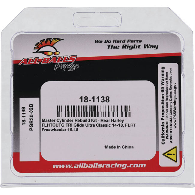 All Balls Master Cylinder Rebuild Kit Rear