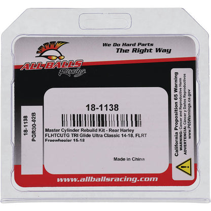All Balls Master Cylinder Rebuild Kit Rear