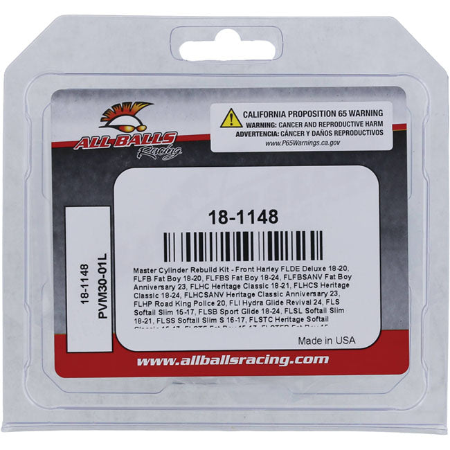 All Balls, master cylinder rebuild kit Front Single disc