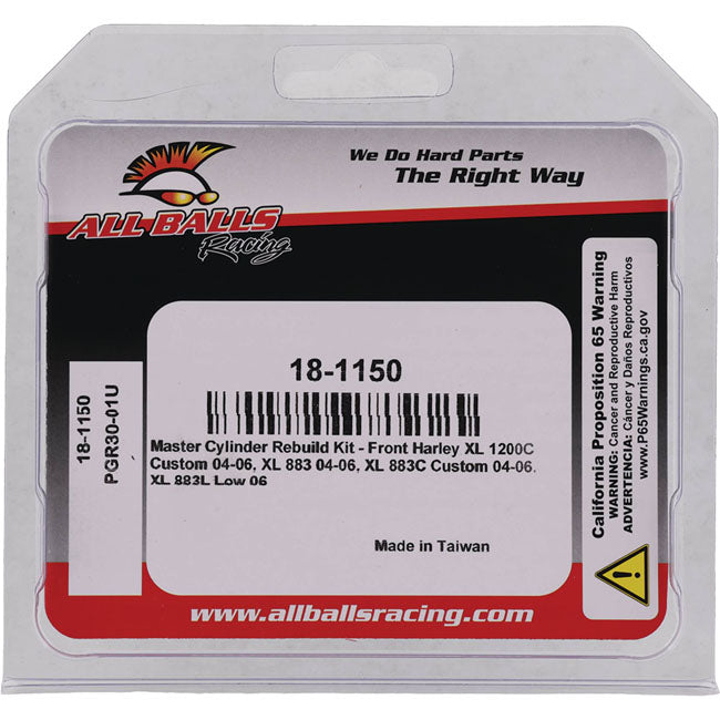 All Balls, master cylinder rebuild kit Front Single disc
