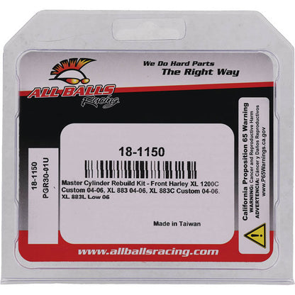 All Balls, master cylinder rebuild kit Front Single disc