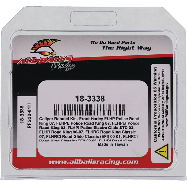 All Balls, caliper rebuild kit Front DD