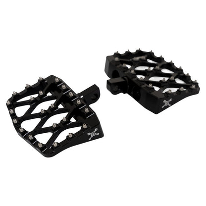 Burly, MX-Evolution mini floorboards, Passenger. Black