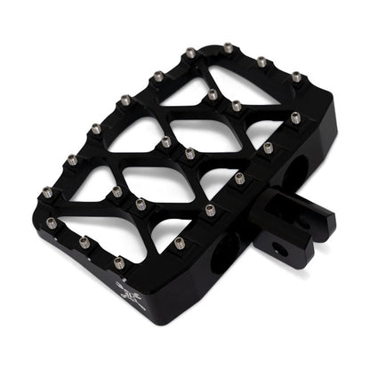 Burly, MX-Evolution mini rider floorboards. Black