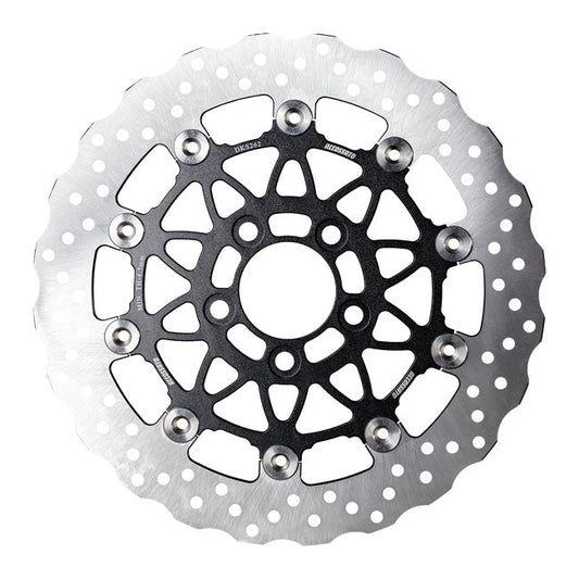 Accossato, floating brake disc rear. Wave. Black