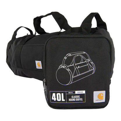 *2 WEEKS EXTRA TRANSIT TIME* Carhartt 40L Classic Round duffel black