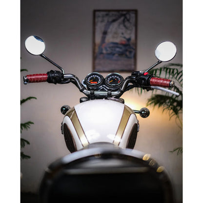 Trip Machine, handlebar grip wraps. Cherry Red perforated