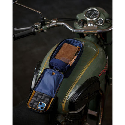 Trip Machine Navigator Case blue & tan