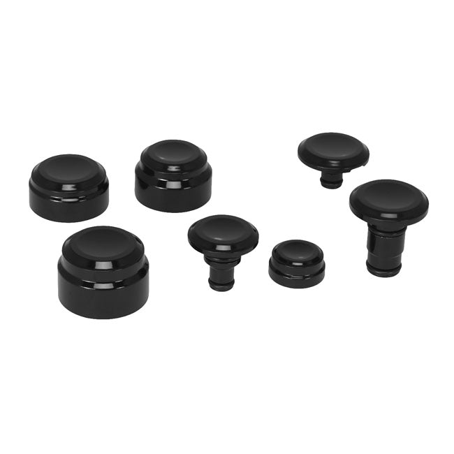 Rick''s Motorcycles, Axle cover kit complete.Black