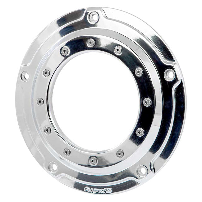 Rick''s Motorcycles, Clutch/derby cover, Porthole. Polished