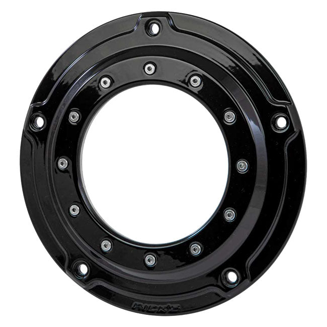 Rick''s Motorcycles, Clutch/derby cover, Porthole Gloss Blk
