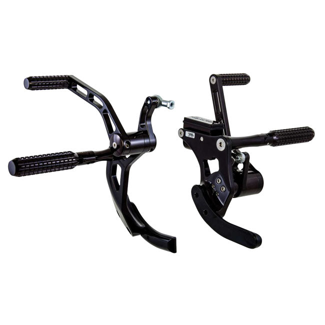 *14 DAYS EXTRA TRANSIT TIME* Rick''s Motorcycles, +4" Forw. control kit. AK 4.7. Black