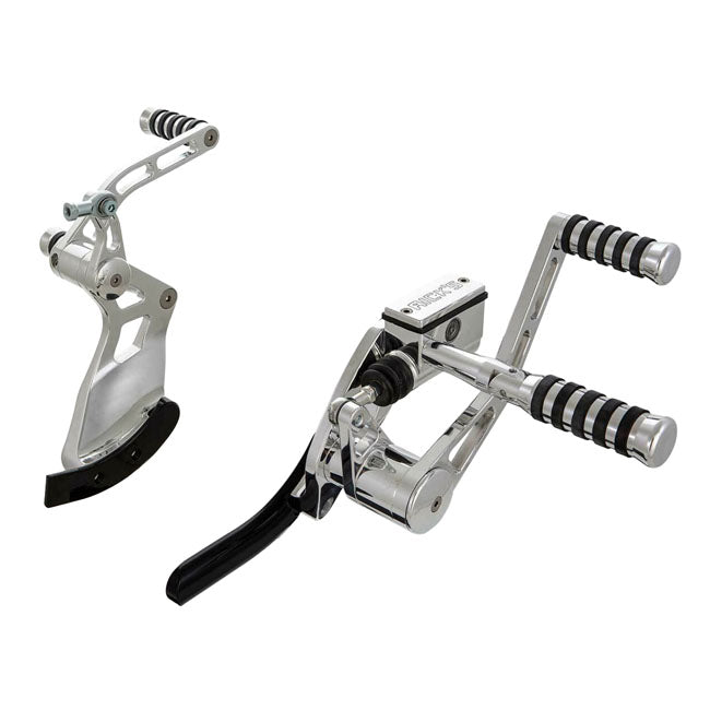 *14 DAYS EXTRA TRANSIT TIME* Rick''s Motorcycles, +4" Forw. control kit. O-Ring. Pol.