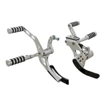 *14 DAYS EXTRA TRANSIT TIME* Rick''s Motorcycles, +4" Forw. control kit. O-Ring. Pol.