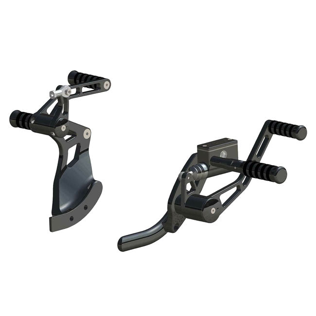 *14 DAYS EXTRA TRANSIT TIME* Rick''s Motorcycles, +4" Forw. control kit. O-Ring. Black