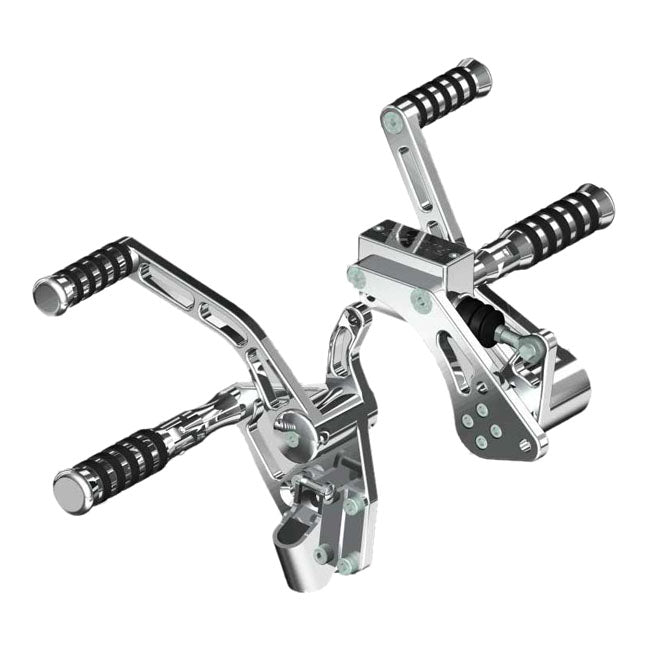 *14 DAYS EXTRA TRANSIT TIME* Rick''s Motorcycles, +4" Forw. control kit. O-Ring. Pol