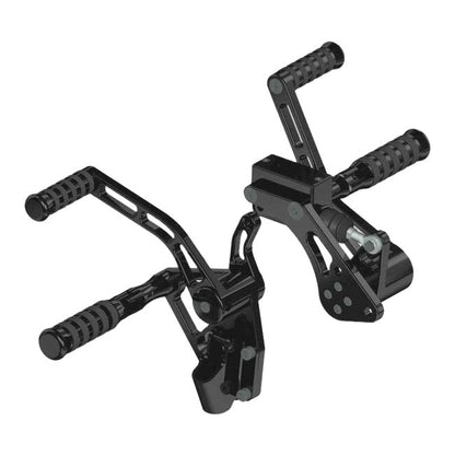 *14 DAYS EXTRA TRANSIT TIME* Rick''s Motorcycles, +4" Forw. control kit. O-Ring. Black