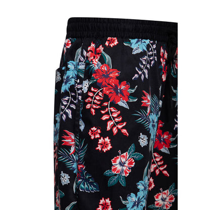 King Kerosin Hibiscus short black