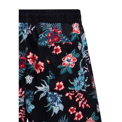 King Kerosin Hibiscus short black